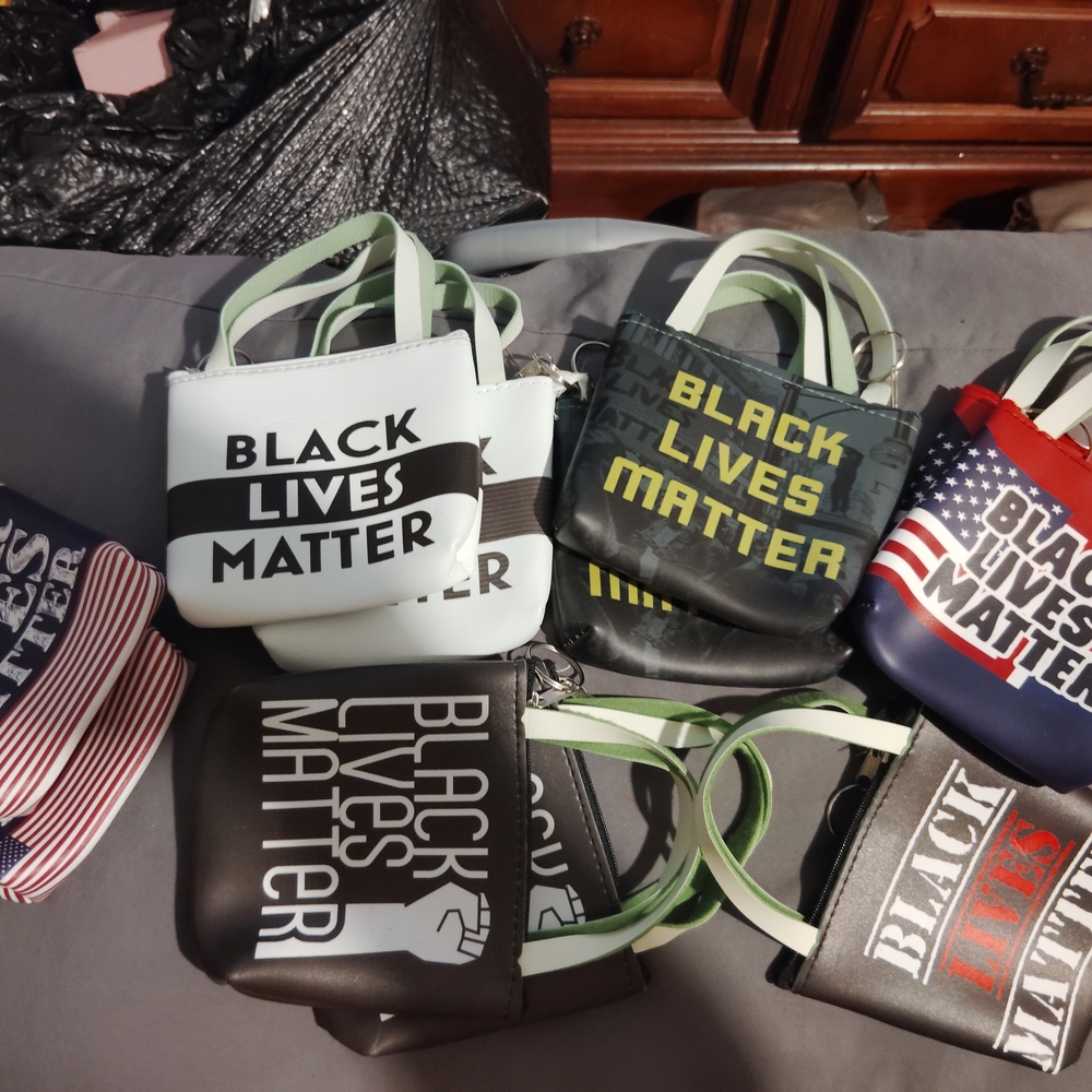 Bundle Deal Black Lives Matter Crossbody Bag - Black and White